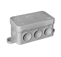 Felületre szerelhető kötődoboz, szürke, 75x45x40mm