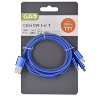 USB kábel 3az 1-ben 1 méter