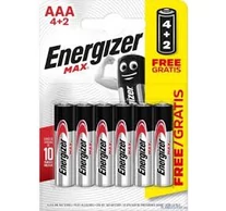 Energizer Max AA BL4+2 ceruza
