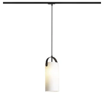 RENDL JULIETTA 31 egyáramkörös sínre opálüveg/fekete 230V LED E27 15W