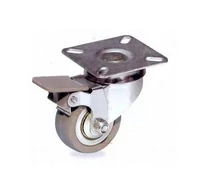 KERÉK GUMIS 65 MM FORGÓS-FÉKES IMPORT D110-32C065S