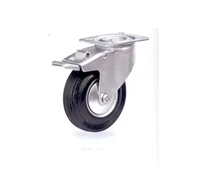 KERÉK GUMIS 125 MM FORGÓ-FÉKES I SP 13A-125