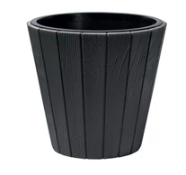 Woodee Kerek Virágtartó 35CM ANTRACIT