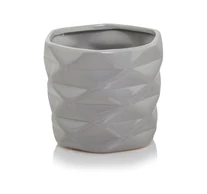 Kaspó Geomi 15 cm szürke