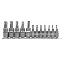 YATO Bithegy dugófejjel Torx 12 r. (1/4  col L=37mm T8-T30, 3/8 col L=48mm T40-