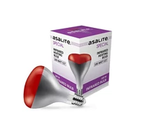 Asalite Infra Izzó R125 E27 100W Piros