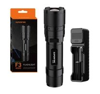 Superfire zseblámpa F3-L2 – 570 lm, 260 m, 5 mód, zoom funkció