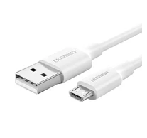 UGREEN USB-Micro USB kábel, QC 3.0, 2.4A, 1m (fehér)