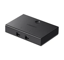 UGREEN 30345 USB 2.0 2x1 USB KVM kapcsoló (fekete)