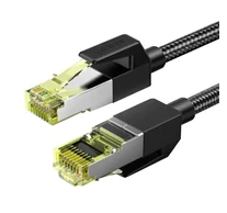UGREEN NW150 fonott hálózati kábel, Ethernet RJ45, Cat.7, F/FTP, 1m (fekete)