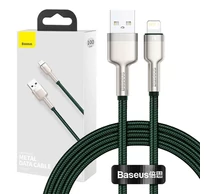 Baseus Cafule USB - Lightning Kábel, 2.4A, 1m (zöld)