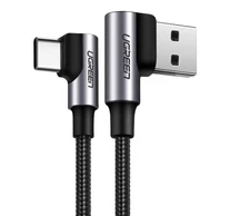 UGREEN US176 USB-USB-C ferde kábel, 3A, 2m (fekete)