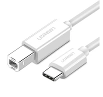 UGREEN US241 USB-C B 2.0 nyomtatókábel, 1,5m (fehér)