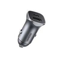 UGREEN CD130 autós töltő, USB-A+PD 3.0, USB-C, QC3.0 30W (szürke)