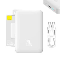 Baseus Magnetic Mini Powerbank, USB-C, 10000mAh, 20W, MagSafe (fehér)
