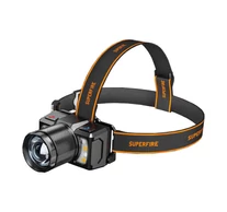 Superfire HL25 fejlámpa, 700lm, USB-C