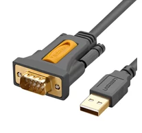 UGREEN kábel USB-C DB9 RS-232 1m (fekete)