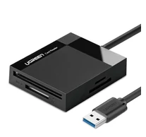 UGREEN CR125 4 az 1-ben USB 3.0 kártyaolvasó 0,5 m (fekete)