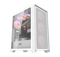 Darkflash DRX70 Mesh számítógépház + 4 RGB ventilátor (fehér)