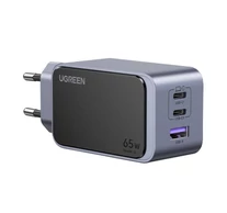 UGREEN Nexode S (Air) fali töltő, 65W, USB + 2x USB-C (szürke)