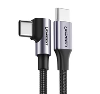 UGREEN US255 USB-C-USB-C kábel, 3m, 60W, ferde (fekete)