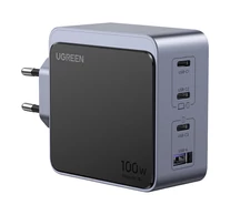 UGREEN Nexode S (Air) fali töltő, 100W, 3x USB-C, USB (szürke)