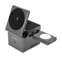 Choetech T632-F 3 az 1-ben 15W-os vezeték nélküli töltő (fekete)