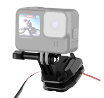 Motoros szélvédő rögzítő klip PULUZ akciókamerákhoz (DJI Osmo Action 4, GoPro Hero 12, Insta360 Ace Pro / X4)(fekete)