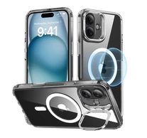 ESR Classic Hybrid (HaloLock) tok állvánnyal iPhone 16 Plus készülékhez (átlátszó)