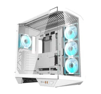Darkflash DY470 számítógépház + 4 ventilátor (fehér)