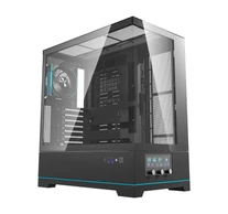 Darkflash DY451 PRO számítógépház + 1 ventilátor (fekete)