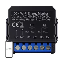 Avatto WiFi WPM16-2 intelligens kétirányú energia-mérő
