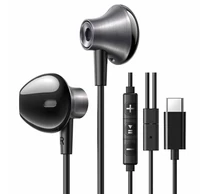 UGREEN EP106 vezetékes fülhallgató, USB-C (fekete)