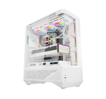 Darkflash DY460 számítógépház (fehér) + 4 ARGB ventilátorok