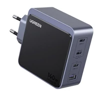 Ugreen Nexode S 140W, GaN, 3x USB-C + USB hálózati töltő (szürke)