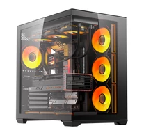 DarkFlash C280 számítógép-ház (fekete) + 7 ventilátor