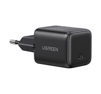 Ugreen X513 30 W-os GaN fali töltő 1 db USB-C csatlakozóval (fekete)