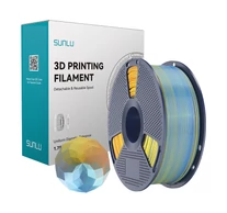 Sunlu PLA+ Silk négy színű filament (kék–lila–narancs–sárga)