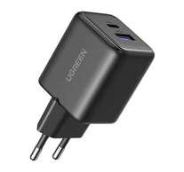 UGREEN X516 USB+USB-C hálózati töltő, GaN, 30 W (fekete)