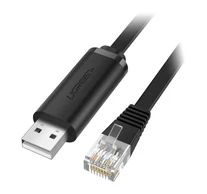 Ugreen CM204 USB-RJ45 konzolkábel, 3 m (fekete)