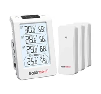 BALDRTHERM B0598 3-csatornás hőmérséklet- és páratartalom-mérő automatikus háttérvilágítással