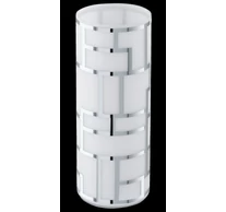 Asztali E27 1x60W fehér/króm Bayman