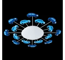 Fali/menny.E27 1X25W kék autó Viki1