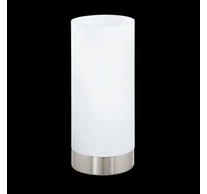 Asztali E27 1x60W mnikkel/fehérDamasco