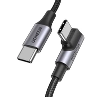 UGREEN US334 USB-C-USB-C ferde kábel, 5A, PD, 100W, 1m (fekete)