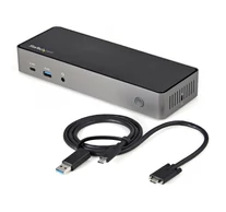 StarTech.com DK31C3HDPDUE dokkoló állomás és port replikátor Vezetékes USB 3.2 Gen 2 (3.1 Gen 2) Type-C Fekete, Szürke