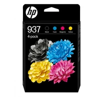 HP 937 4-Pack CMYK(4) Original Ink Cartridge tintapatron Standard teljesítmény Fekete, Cián, Magenta, Sárga