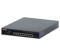 Intellinet 562003 hálózati kapcsoló Vezérelt L2+/L3 Gigabit Ethernet (10/100/1000) Ethernet-áramellátás (PoE) támogatása 1U Fekete