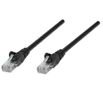 Intellinet 0.45m Cat5e hálózati kábel Fekete 0,5 M U/UTP (UTP)