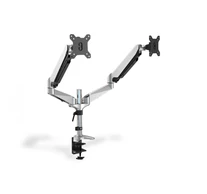 Digitus DA-90353 asztali TV konzol 68,6 cm (27") Rögzítőelemes Fekete, Ezüst
